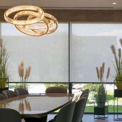 Roller,Blinds,In,The,Interior.,Automatic,Solar,Shades,Large,Size Roller,Blinds,In,The,Interior.,Automatic,Solar,Shades,Large,Size